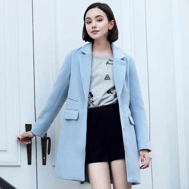 

Korean Fashion Velvet Trench Coat for Women Streetwear Office Lady Trenchcoat Vintage Wool Coat Women Pink Winter Coat Women