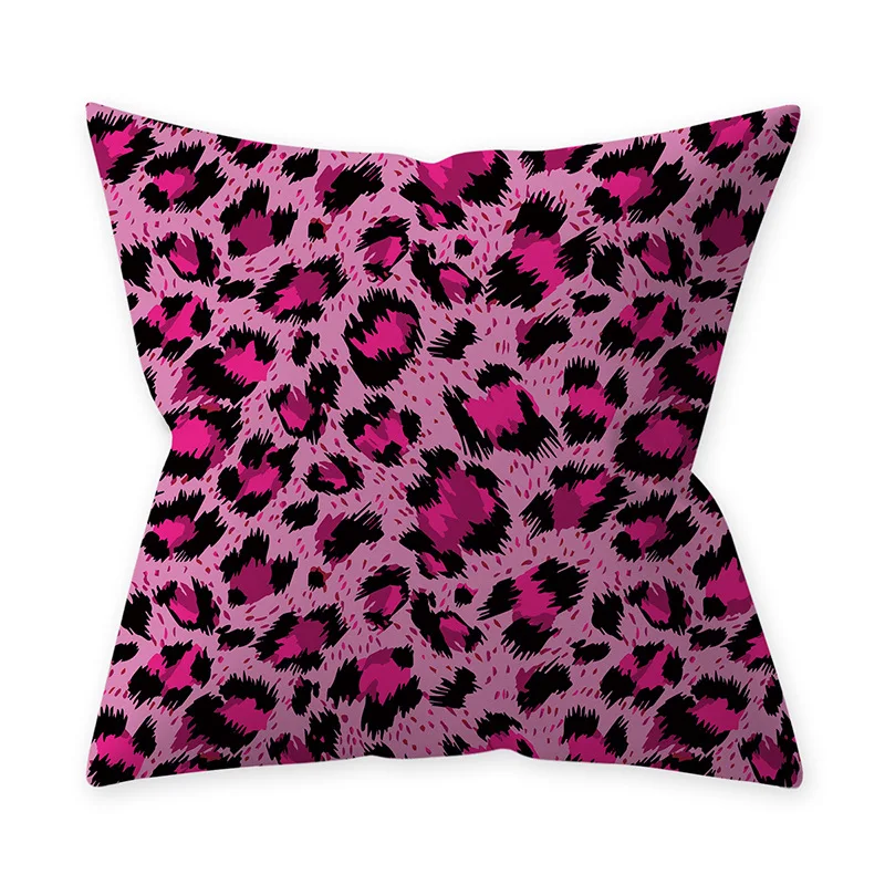 Односторонняя наволочка с абстрактным леопардовым принтом супермягкая