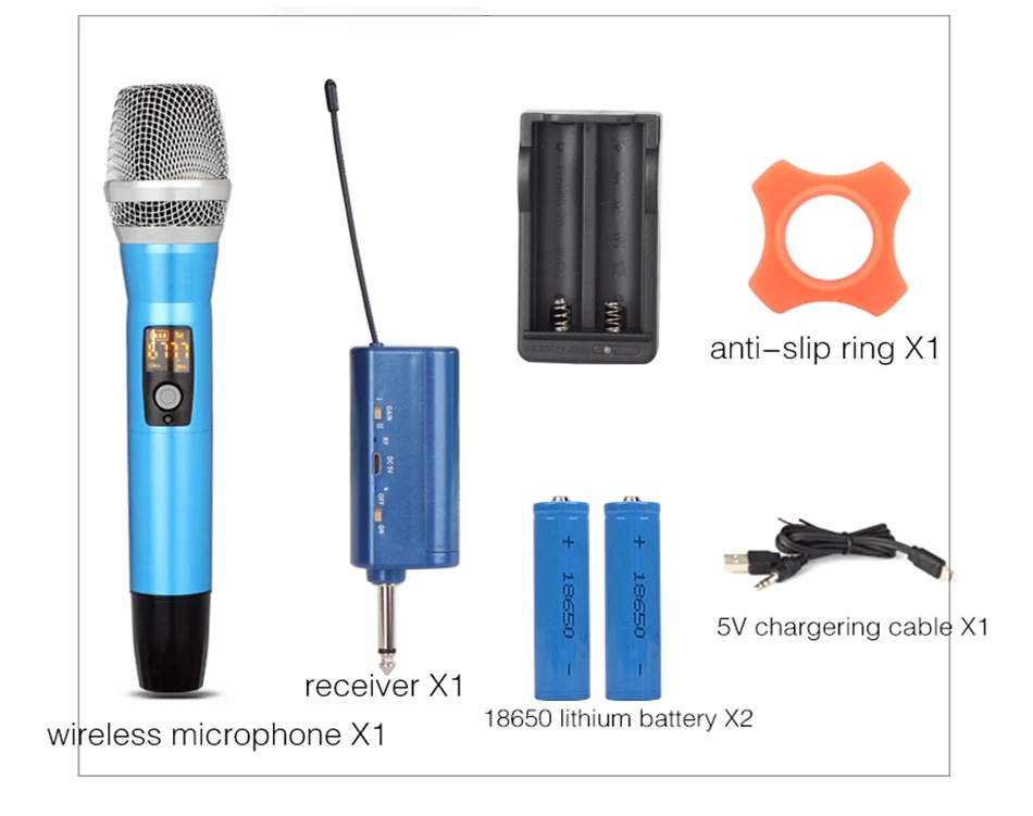 Профессиональный Bluetooth-микрофон для караоке UHF беспроводной динамик портативный