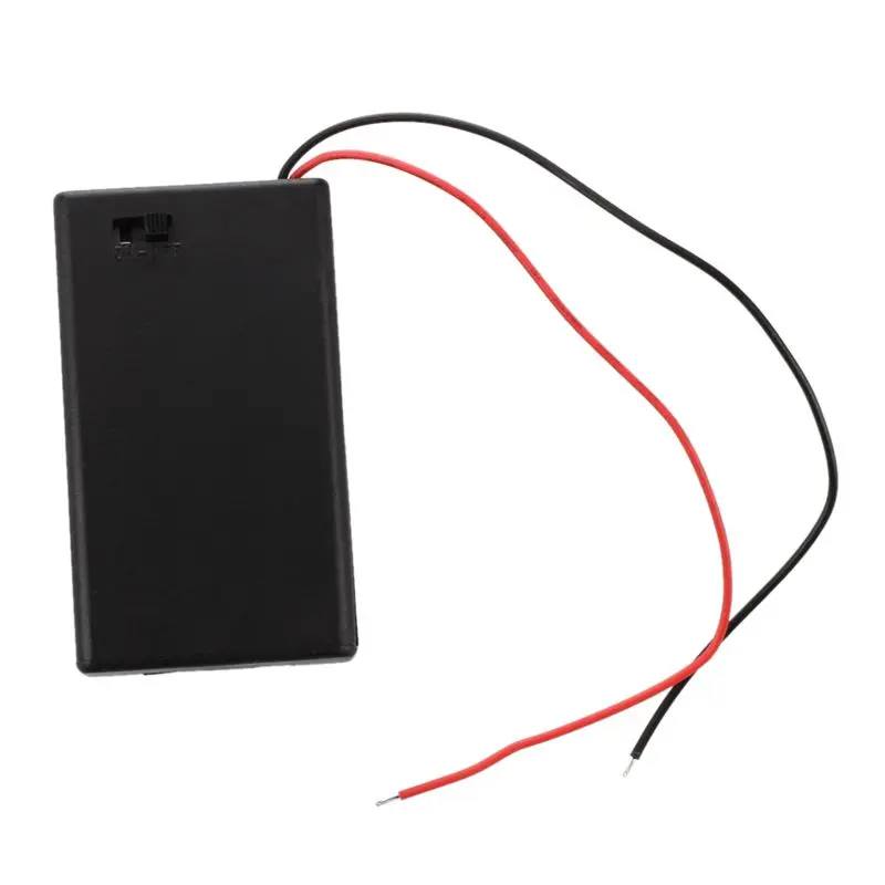 2 шт. 3 x AAA 4 5 V Чехол держатель для батареи коробка Проводная вкл/выкл