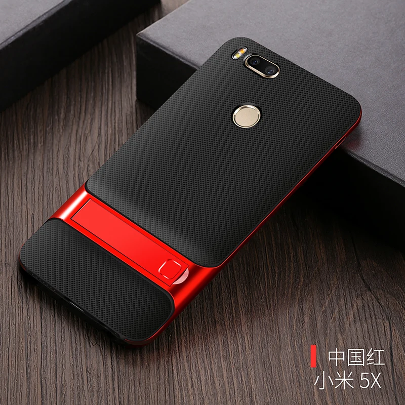 Чехлы на заднюю крышку мобильного телефона для Xiaomi mi 5X mi A1 Xiao mi 5X mi A1 силиконовый чехол 3D Kickstand 360 Защитный Чехол Броня Coque - Цвет: Royce Red