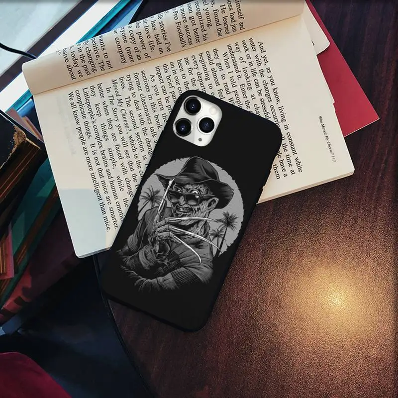 

Horror Movie cool fashion black Phone Case for iPhone 11 12 pro XS MAX 8 7 6 6S Plus X 5S SE 2020 XR Soft silicone