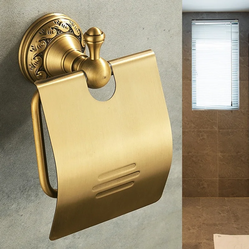 

Nail Free Bathroom toilet Paper Holders Roll paper holder Brass Bathroom Wall Mount Roll Tissue Rack