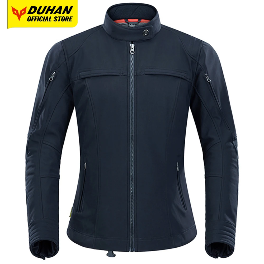 DUHAN мотоциклетная куртка подушка безопасности для мужчин кожаная из натуральной
