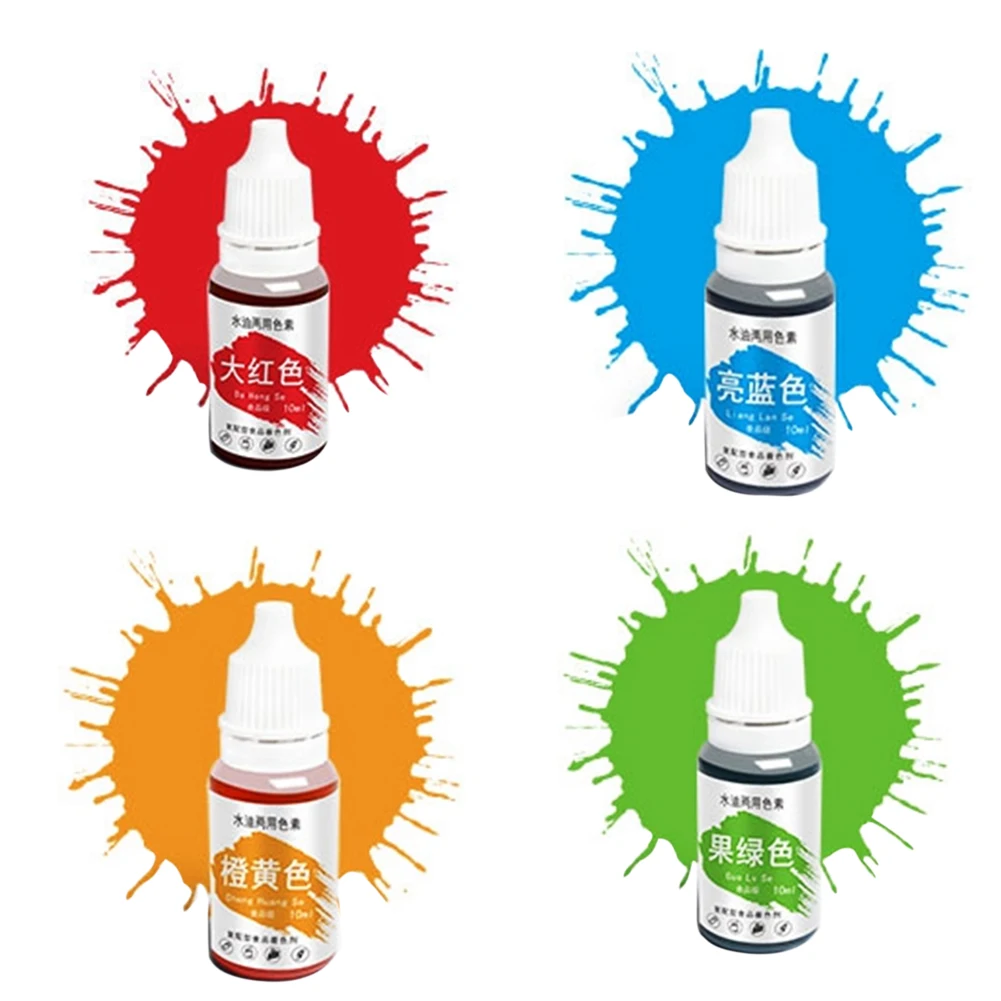 4 цвета 10 мл пищевой пигментный краситель для торта|Инструменты и оборудование