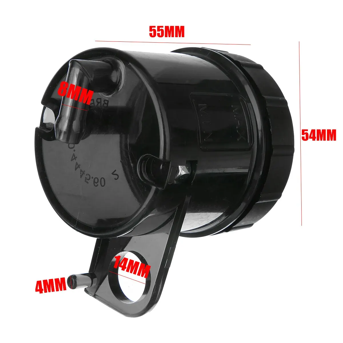 

1pc Motorcycle Front Brake Fluid Tank Reservoir Oil Tank Cup Transparent Smoke Universal Accessories Parts