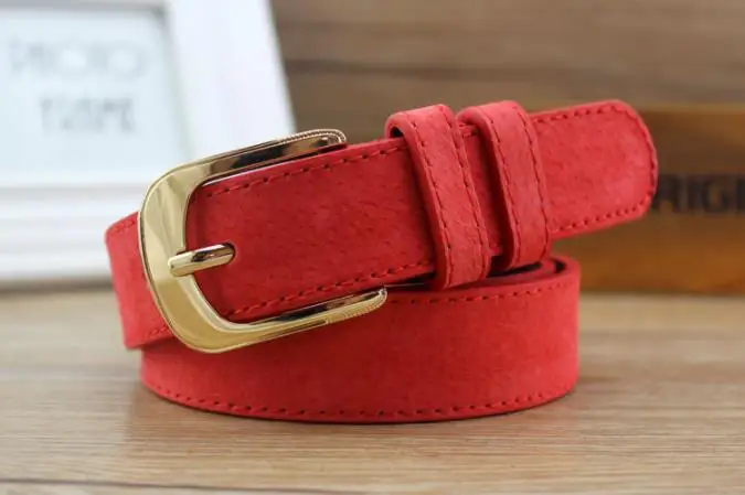 Ремень из свиной шкуры Женский декоративный разноцветный пояс натуральной кожи