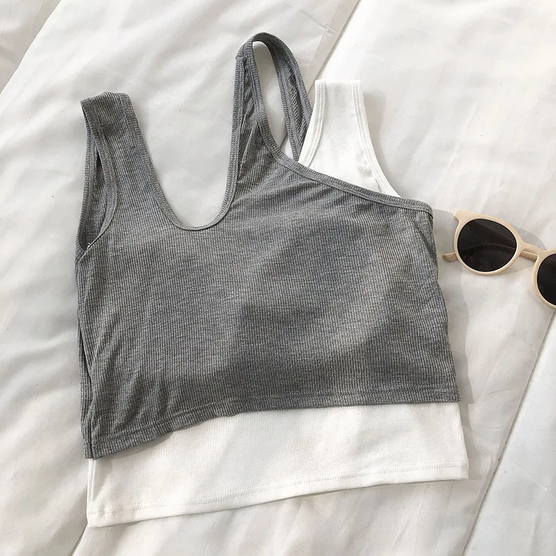 Женский топ в стиле пэчворк Короткие топы футболки без рукавов цельный майки