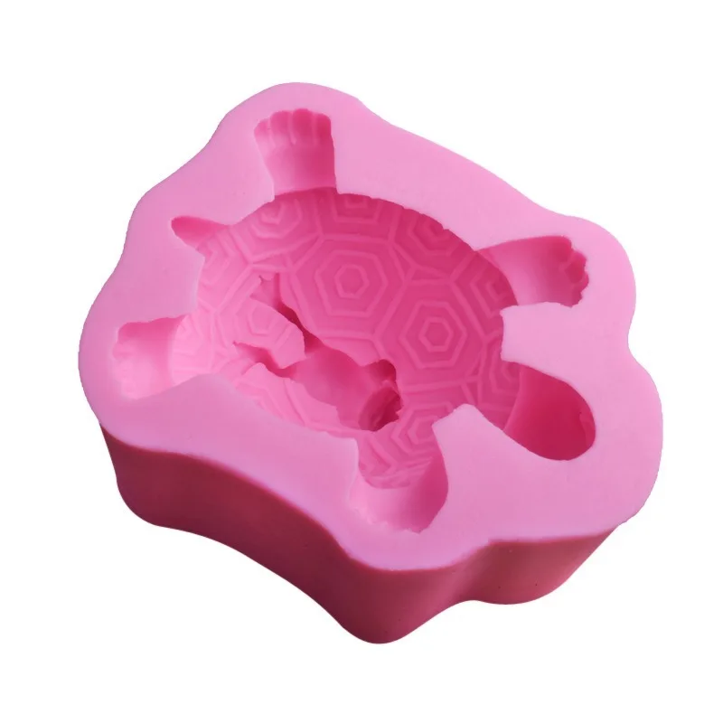 3D черепахи животных Форма форма для изготовления мыла Fondant (сахарная) силиконовая