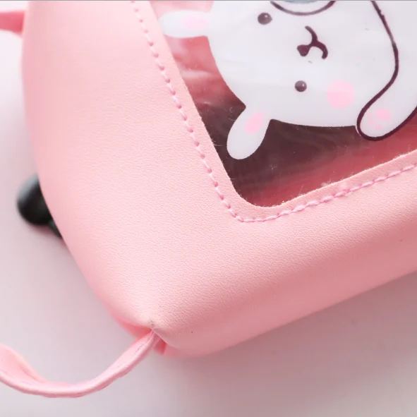 Корейский креативный пенал из ПУ мультяшная сумка для ручек прозрачная Милая