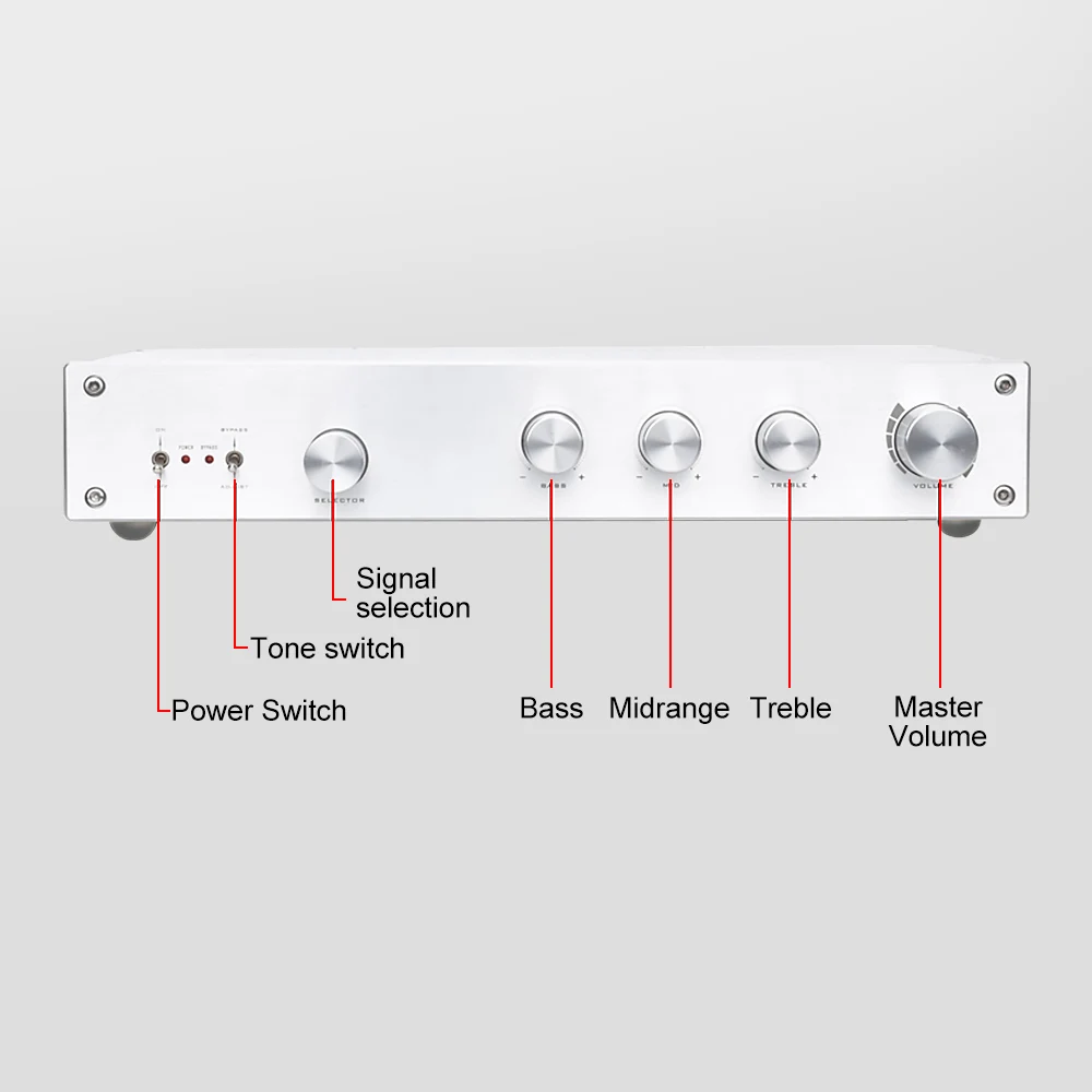 Усилитель-предусилитель AIYIMA класса A независимый усилитель звука 4 канала для