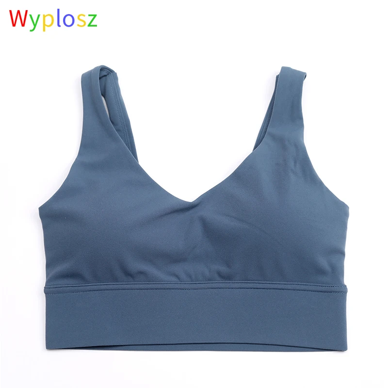Wyplosz Fitness Sports Bra Push Up Yoga Bras Nude Women Seamless Gym Tank Tops Running High Support Active Wear Female Underwear images - 6