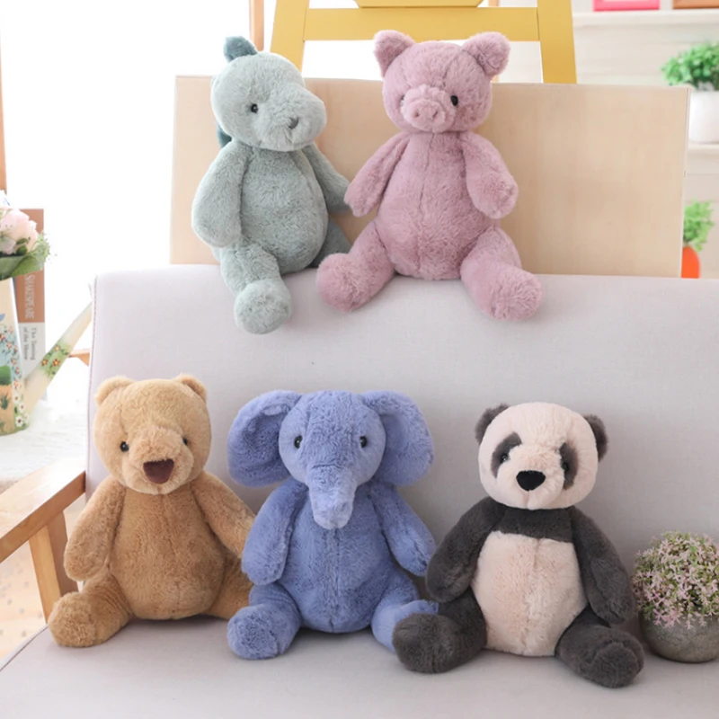 

30CM Cute Animal Elephant Panda Pig Childrens Plush Toy Sleeping Pad Pillow Sofa Home Car Decoration Plush Toy Birthday Gift