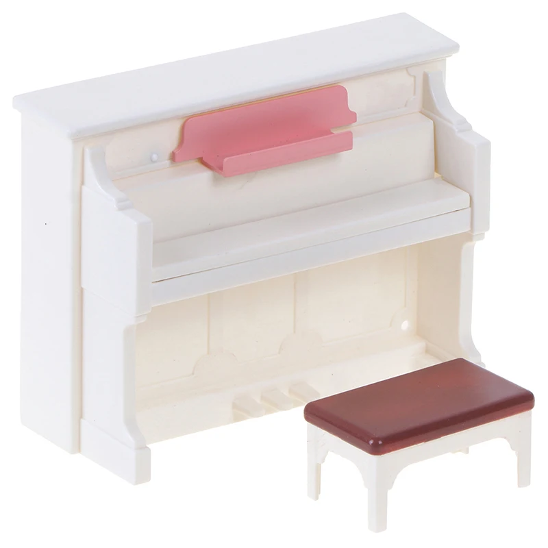 1 Набор Кукла пианино и стул Игрушка аксессуары миниатюрный кукольный домик