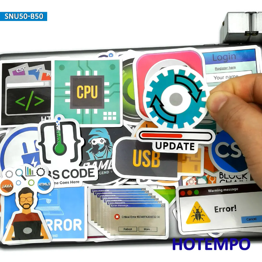 50pcs internet programs programmers big data html5 software stickers for mobile phone laptop suitcase skateboard decal stickers free global shipping