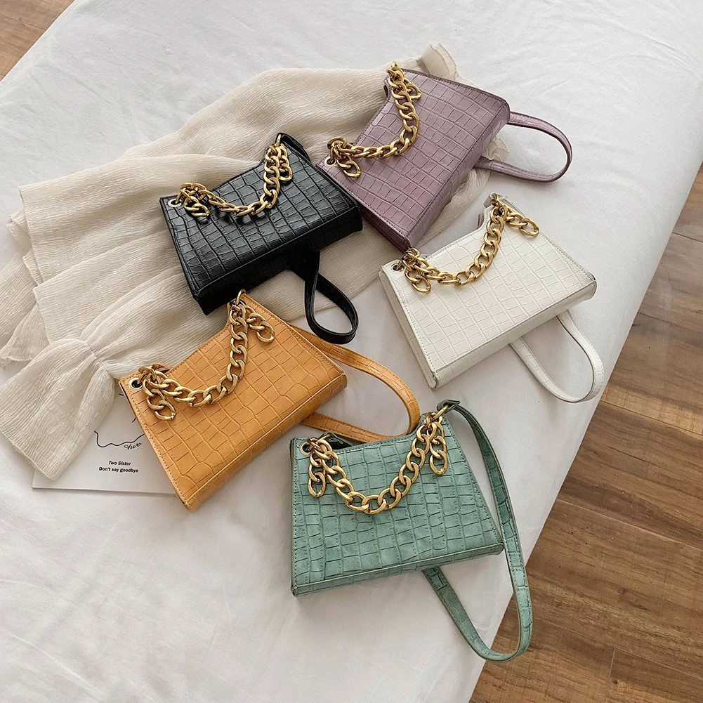 Leather Crossbody Messenger Handbags Women Pure Color Casual Hobo Shoulder Bags Youth Ladies Small Square Bag |