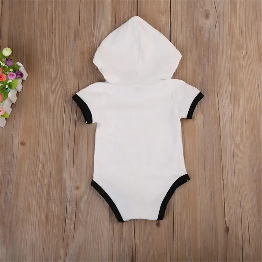 Комбинезон с капюшоном и надписью Life для новорожденных мальчиков девочек одежда