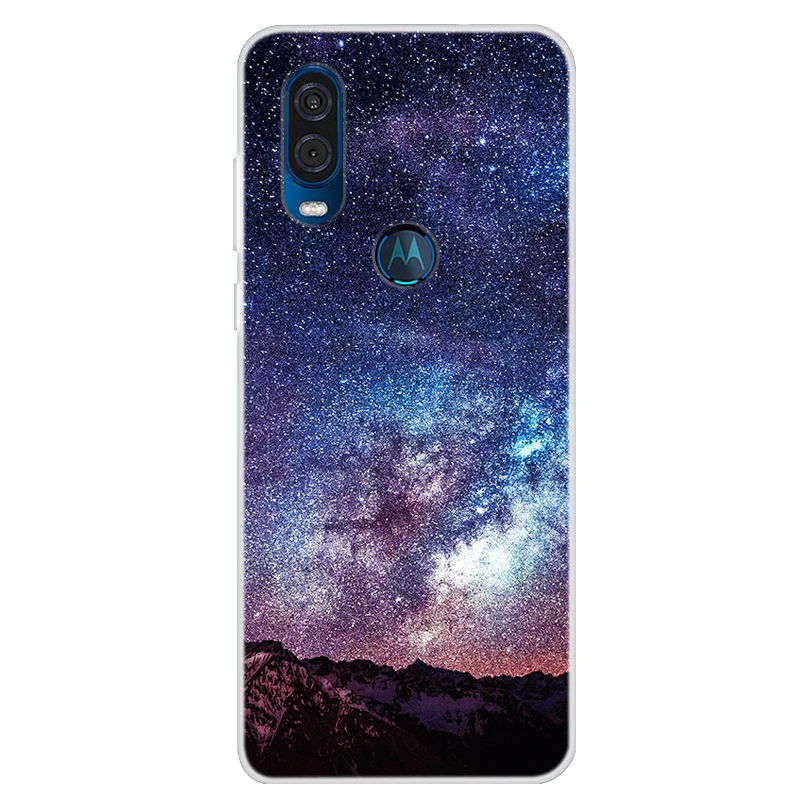 Силиконовый чехол для Motorola MOTO G8 Plus мягкий накладка с художественным принтом G Pro One