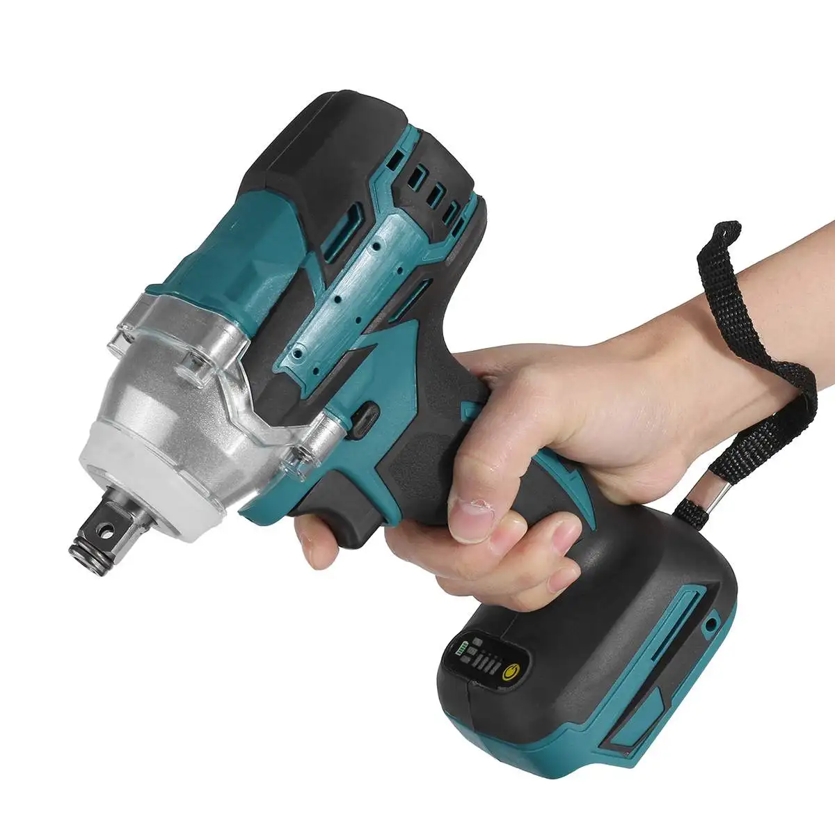 

Update 4 speed 18V 1000N.M Brushless Cordless Electric Impact Wrench Rechargeable 1/2 inch Wrench Power Tools for Makita Battery