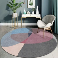 blue round carpets rug for bedroom living room modern kichen computer chair floor mats soft big area rugs non slip parlor mat