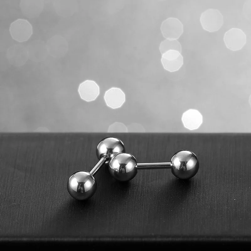 2 шт. модный мужской пирсинг в стиле панк серьги Пусеты Из Нержавеющей Стали