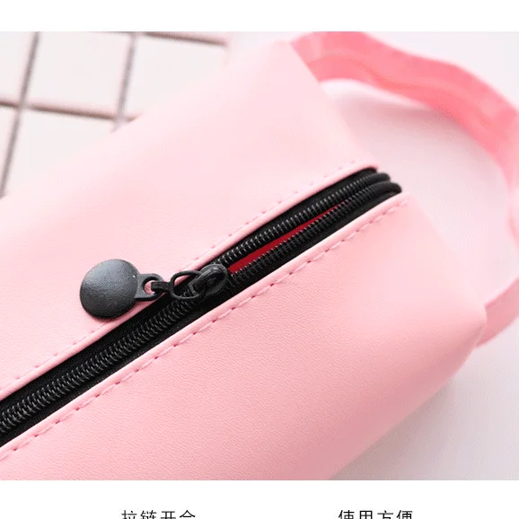 Корейский креативный пенал из ПУ мультяшная сумка для ручек прозрачная Милая