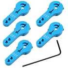 5 шт.лот CNC Металл 25T Алюминиевый сервопривод резьба M3 рулевой рычаг для стандартных и высоких крутящих моментов запчасти для сервомоторов RC автомобиль самолет