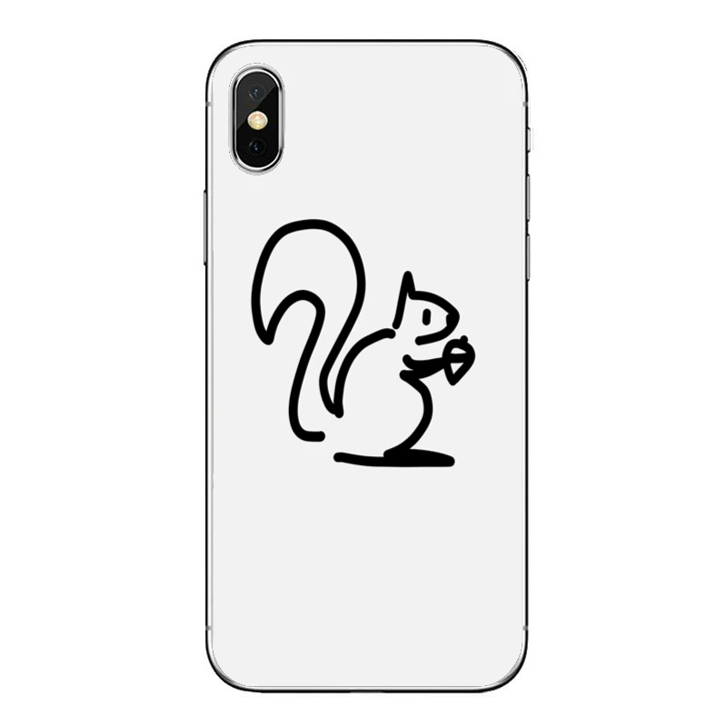 Мягкий чехол из ТПУ с изображением животных белки мультфильмов для Xiaomi Mi 11 Note 10 10T