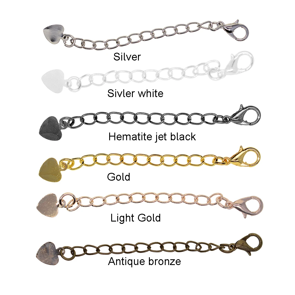 20 комплектов Подвеска Ожерелье браслет ножной удлинители цепи с застежками