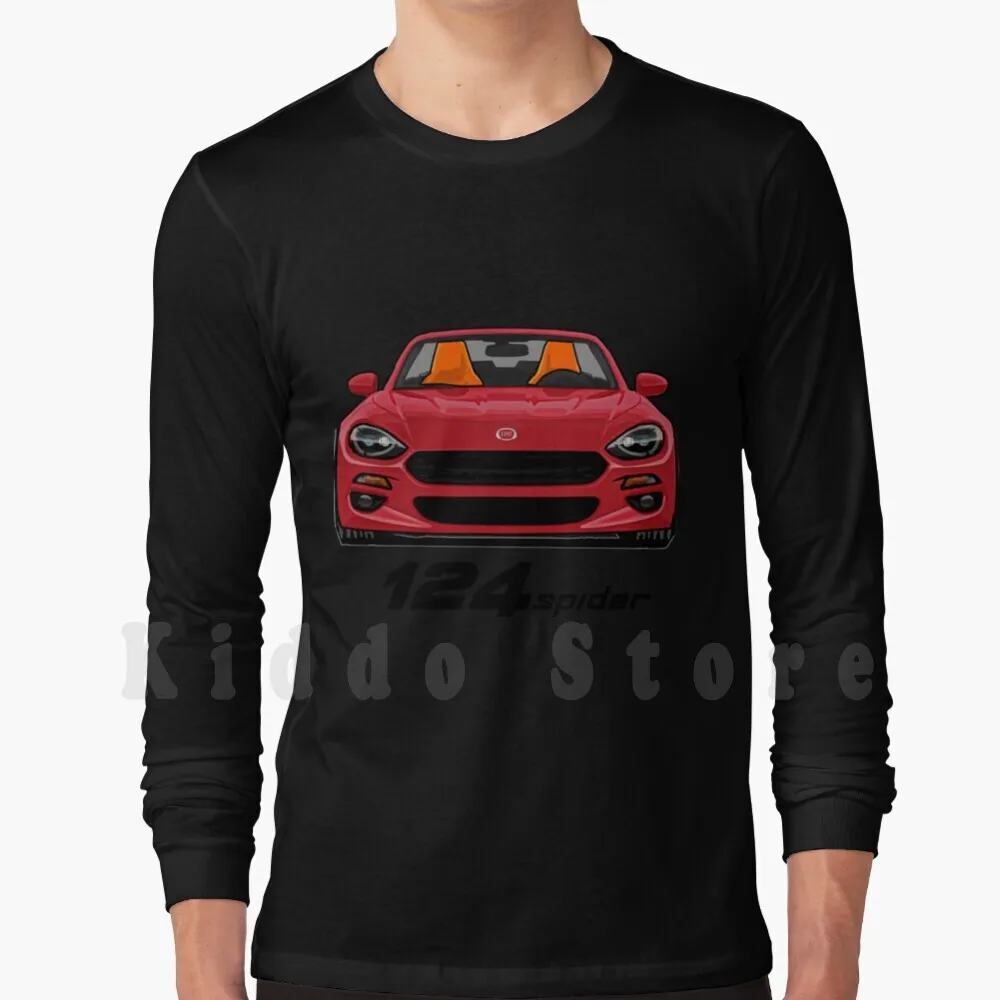Fiat 124 толстовки с капюшоном красного паука длинным рукавом 131 Abarth 695 595 2019 Spider A112 |