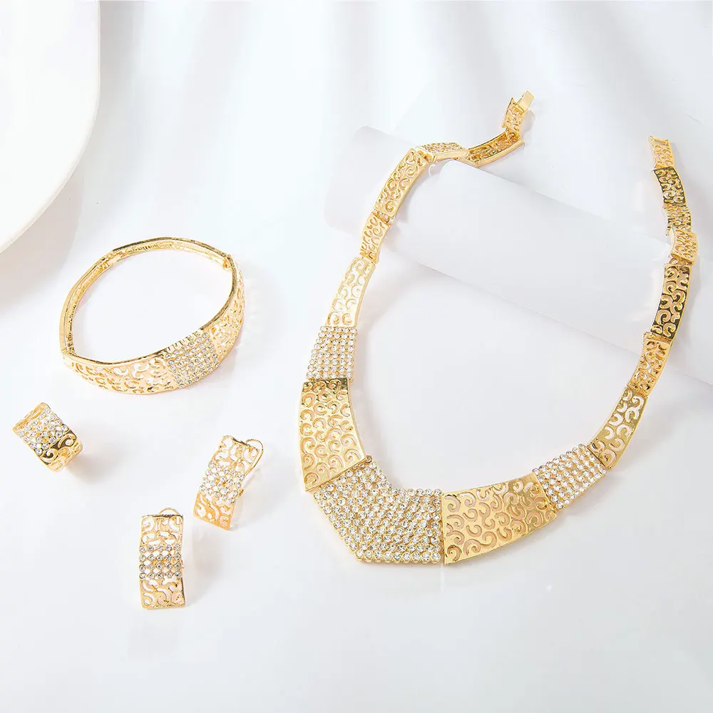 Комплект женских ювелирных изделий Viennois модные ювелирные изделия золотого цвета