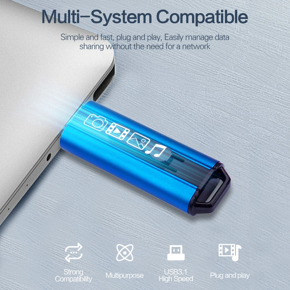 

WANSENDA USB 3.0 Flash Drive High Speed Pen drive 512GB 256GB 128GB 64GB 32GB Creative Pendrives USB 3.0/3.1 Memory Stick