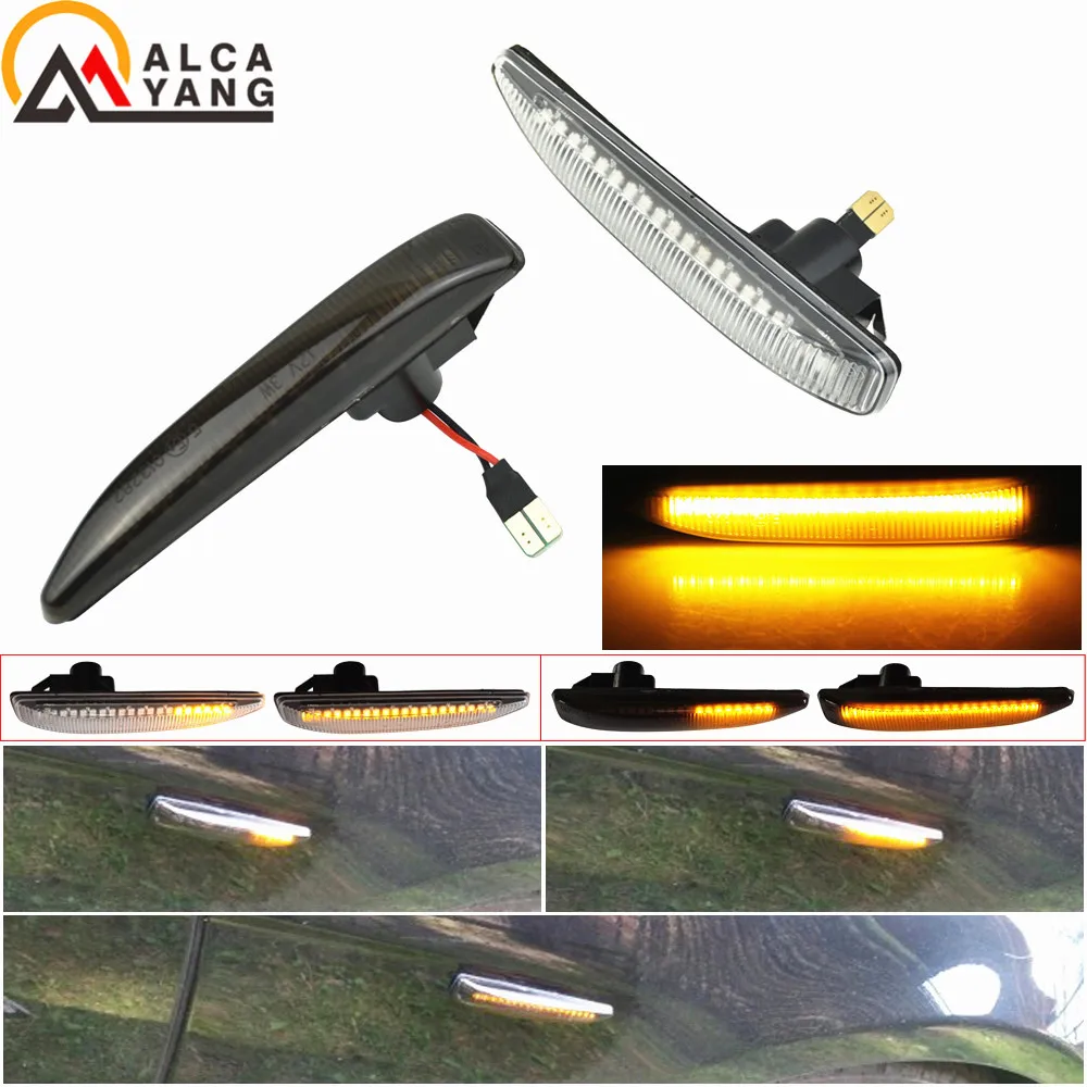 

1 Pair Dynamic Abmer LED Side Marker Lamp turn signal light For BMW 7 Series E65 E66 E67 2001-2008