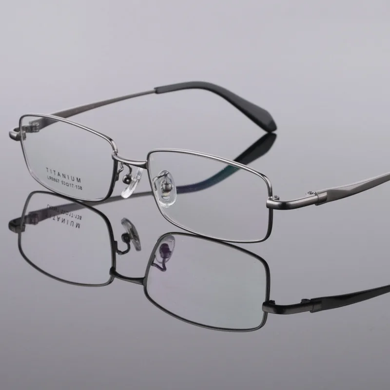 High Quality Pure Titanium Men's Glasses Frame Myopia Full Ultra Light Prescription |