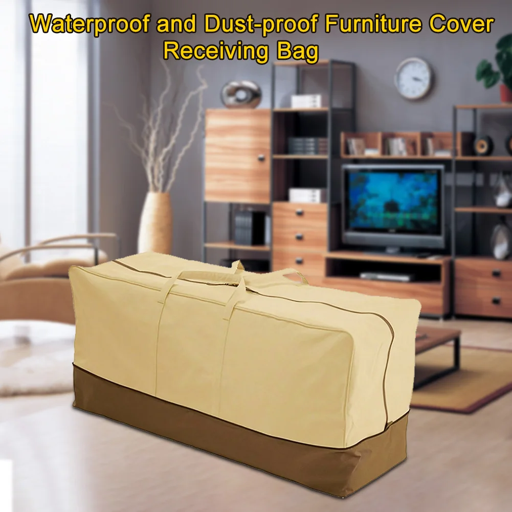 Protective Waterproof Garden Multi-function Patio Accessories Cushion Home Anti Dust Oxford Cloth Storage Bag Furniture Cover | Дом и сад