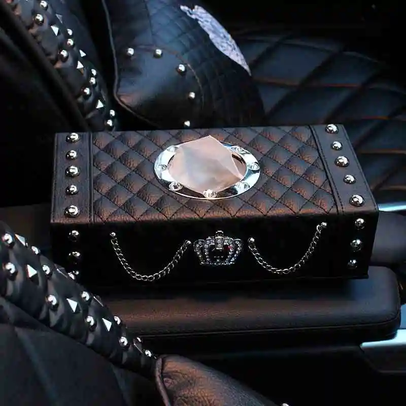 Женская Автомобильная подушка для подголовника модная корона с цепочкой и