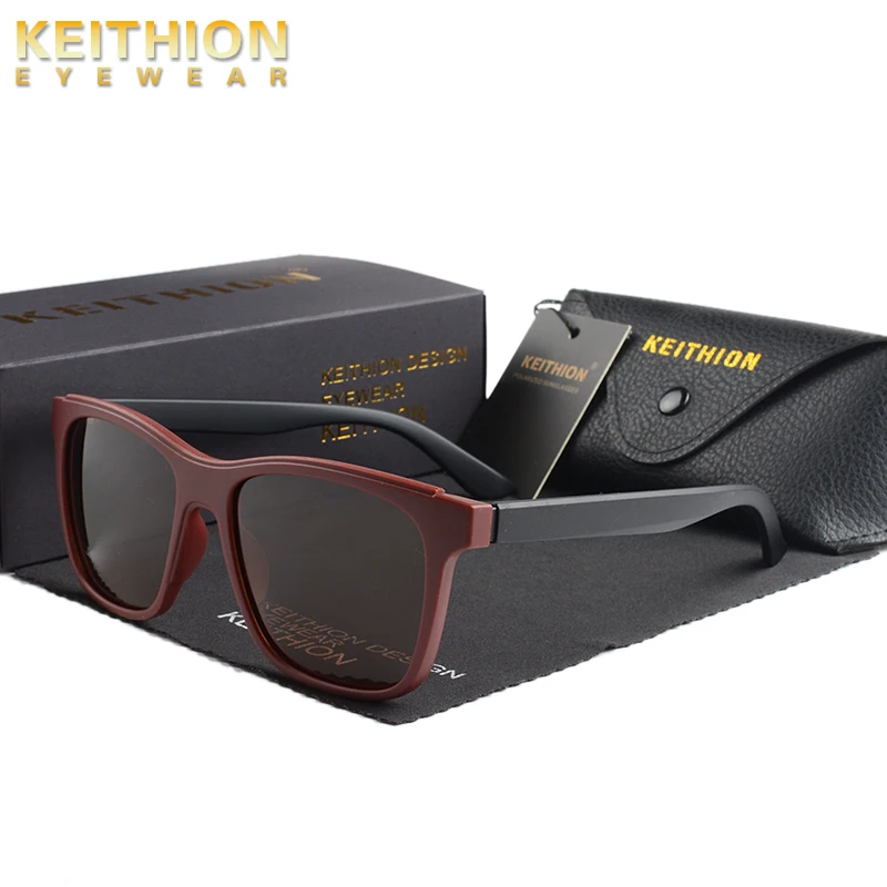 Женские солнцезащитные очки KEITHION поляризованные в стиле ретро зеркальные для