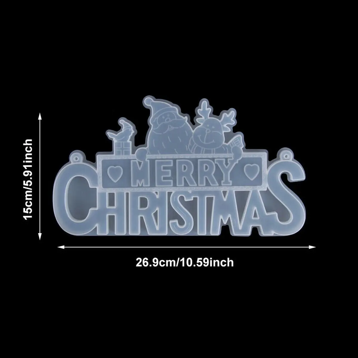 

DIY Christmas Tree Crystal Epoxy Resin Mold Handmade Christmas Decoration Santa Claus Elk Silione Mold for Home Decor Craft