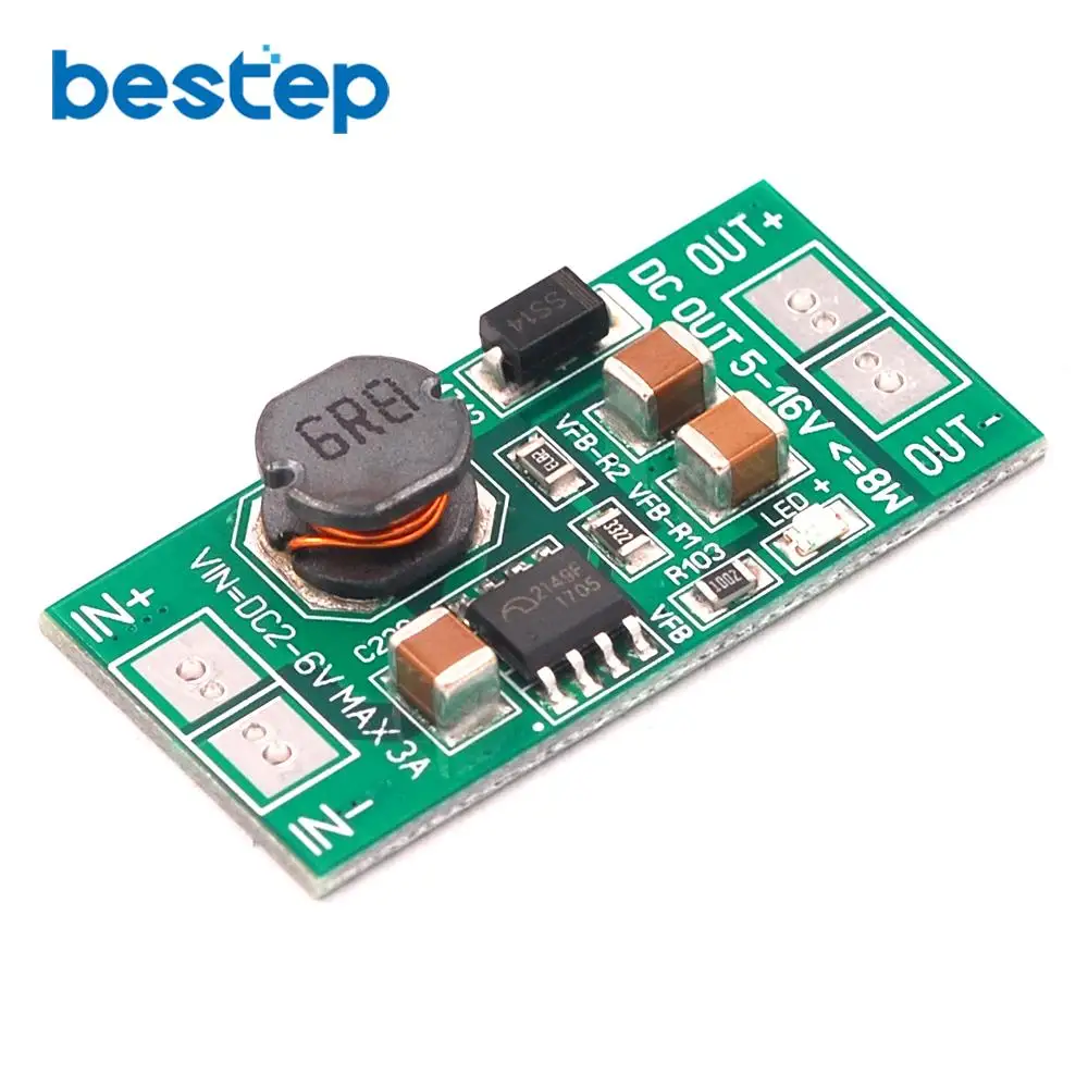 USB вход 8 Вт потенциальный преобразователь от 5 В до 12 Модуль повышения мощности