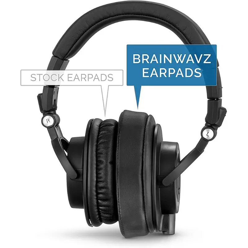 1 пара пенопластовых подушек для ушей Кожаные подушечки ATH-MSR7 M50X M20 M40 M40X SX1 |