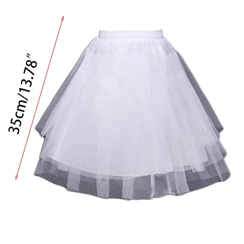 

Flower Girls Kids Classic Layers Tulle Tutu Skirt Wedding Dress Petticoat Adjsutable Drawstring Princess Lolita Underskirt Slips