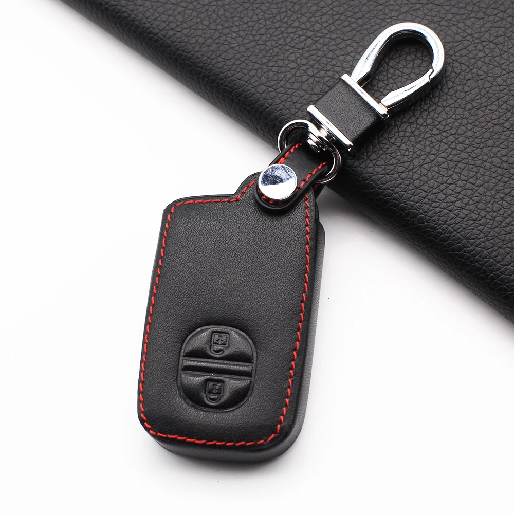 Кожаный чехол для ключей автомобиля чехлы Toyota Camry Highlander Crown Prado Land Cruiser Vitz Prius 2