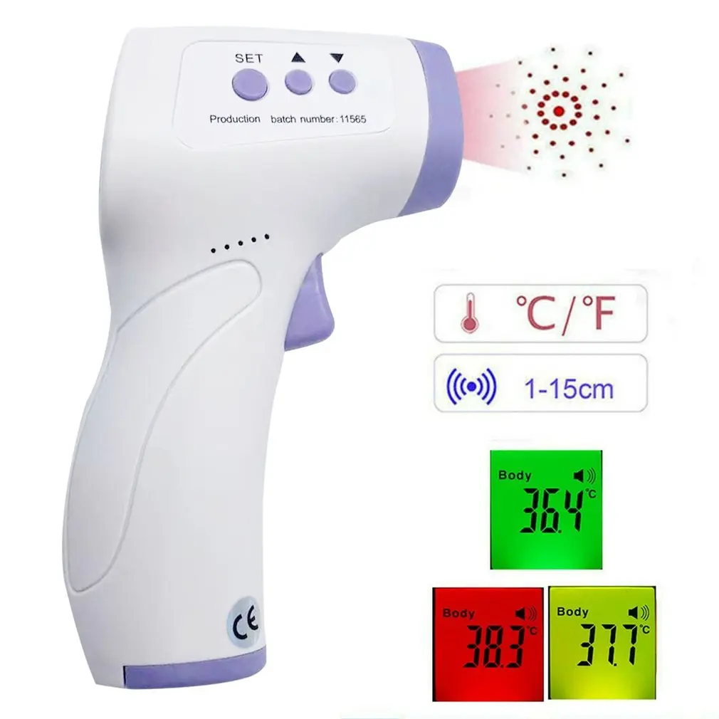 

Бесконтактный инфракрасный термометр OUTAD для тела, пистолет из АБС-пластика для взрослых и детей, цифровой лазерный прибор для измерения те...