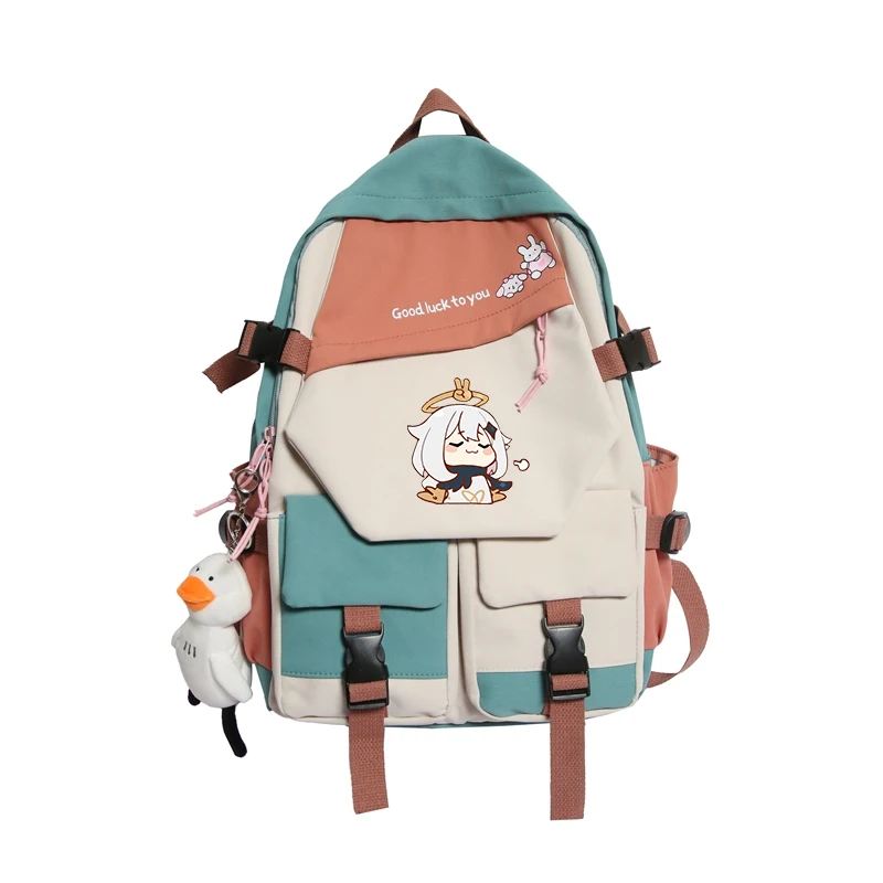 Genshin Impact Paimon Klee Cosplay Unisex Students School Bag Cartoon Backpack Laptop Travel Rucksack Outdoor Fashion Gifts |