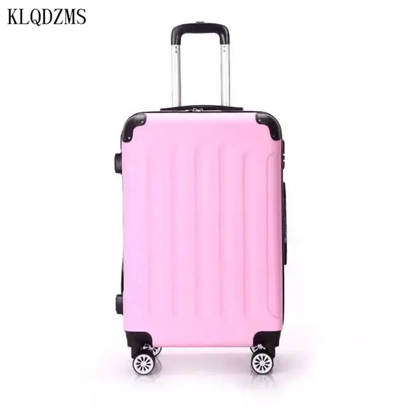 KLQDZMS 20/24 дюймовая Модная прокатки Чемодан Spinner новый дизайн Пароль Замок Для