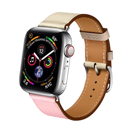 Ремешок для наручных часов Apple watch, ремешок 42 мм, 38 мм, версия тонкие кожаные correa, браслет, ремешок на запястье для наручных часов Iwatch серии 5/4/3/2/1 - Цвет ремешка: 7-NEW