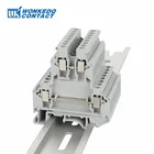 10 шт. UKK3 винт двухуровневый 2 слоя Универсальный 4-конндуктор разъем провода электрический разъем din-рейка клеммный блок UKK 3