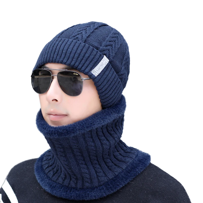 SUOGRY зимние Шапки для Для мужчин шапки бини плетения теплая вязаная шапка осенние
