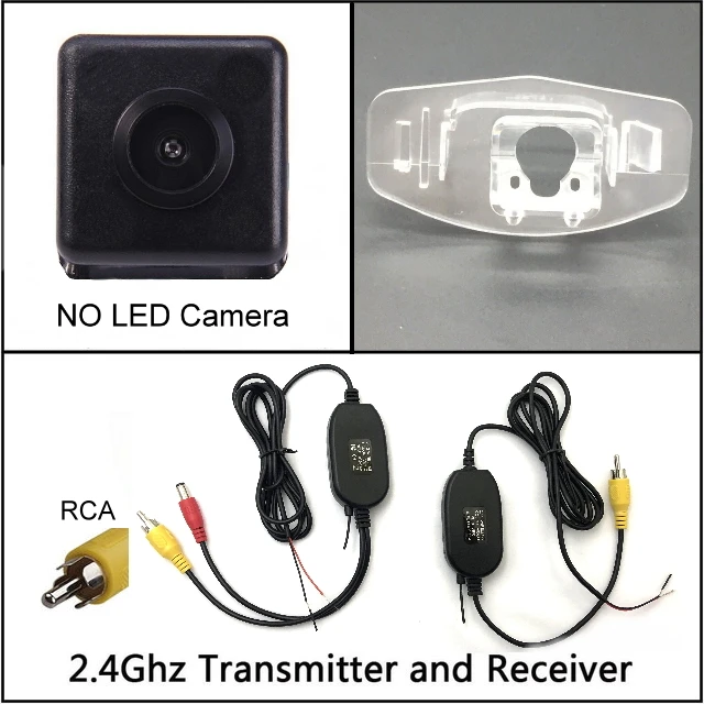 wireless n NO LED Для Honda City/Fit седан 2013 заднего вида резервирование камеры заднего хода Камера автомобильная парковочная камера с зарядовой связью Ночное видение высокой четкости - Название цвета: wireless n NO LED