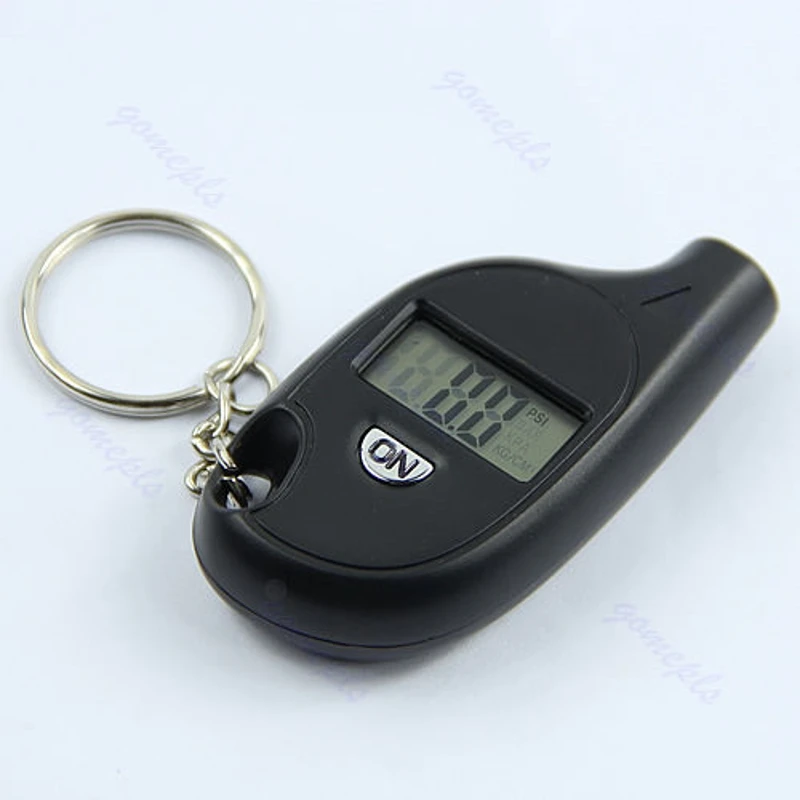 

Mini Applied Keychain LCD Digital Tire Tyre Air Pressure Gauge Car Motorcycle P82B